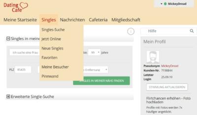 dating cafe neue singles