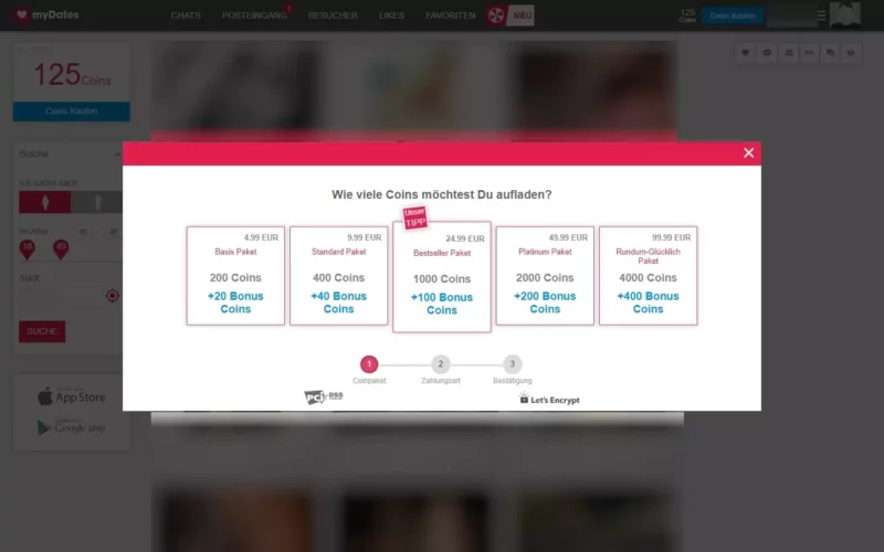 Testbericht MyDates.com Kosten