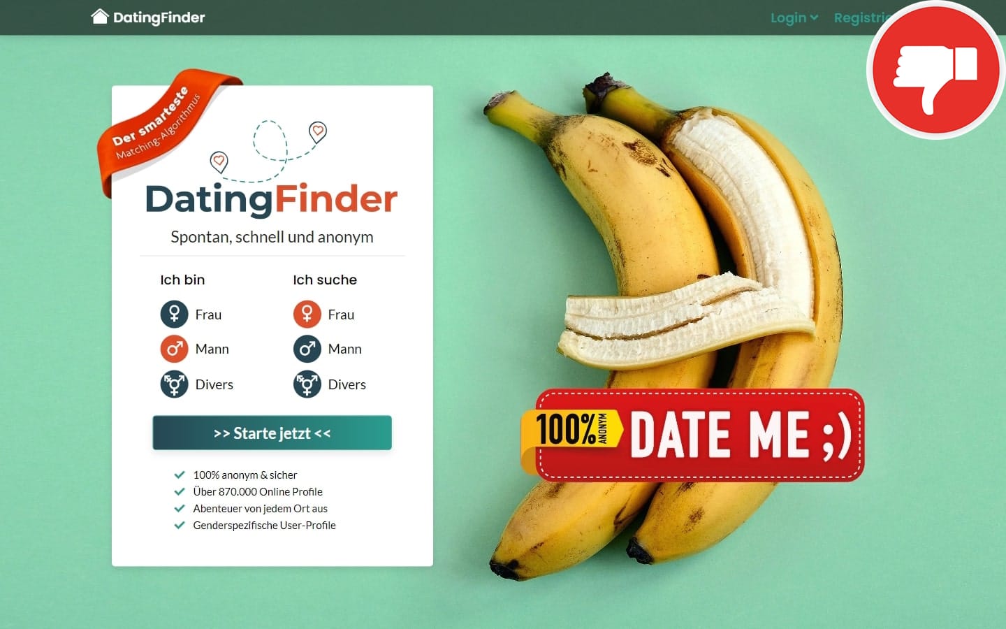 Testbericht Dating-Finder.com Abzocke