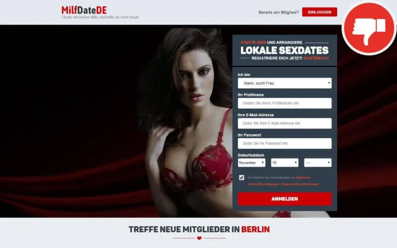 MilfDateDE.com Erfahrungen Abzocke