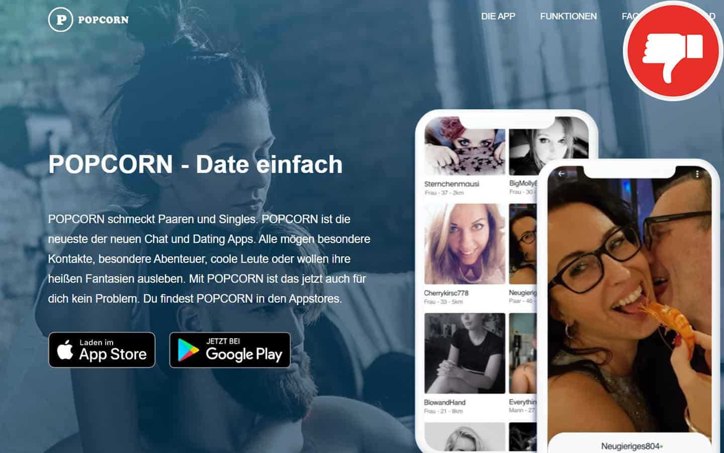 Popcorn-Dating.com Erfahrungen Abzocke