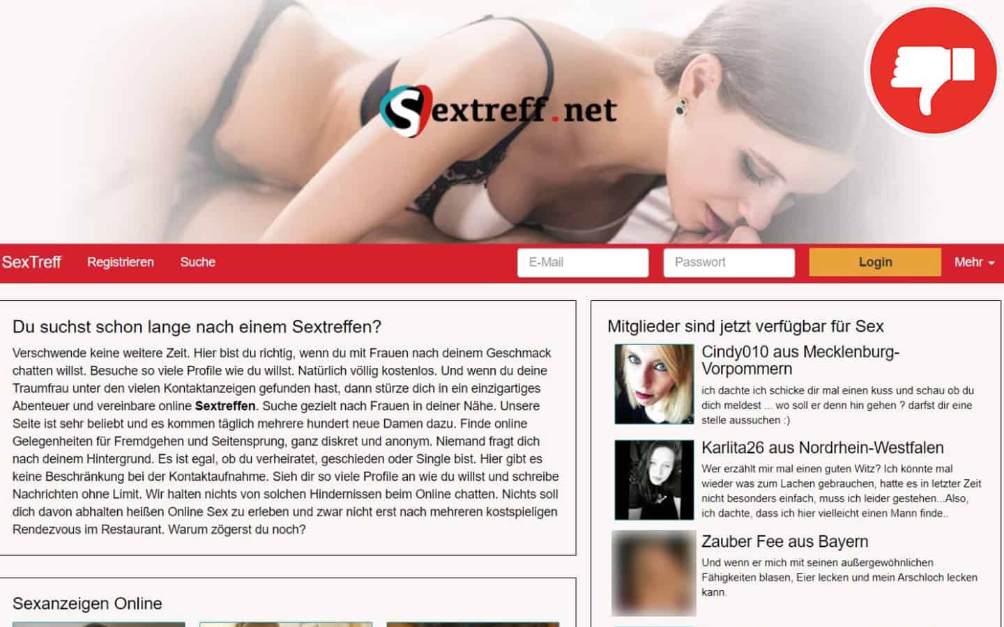 SexTreff.net Erfahrungen Abzocke