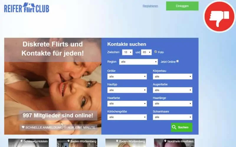 ReiferFlirtClub.com Erfahrungen Abzocke