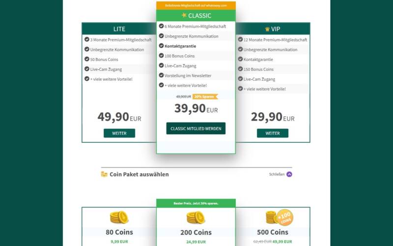 Testbericht WhatsSexy.com Kosten