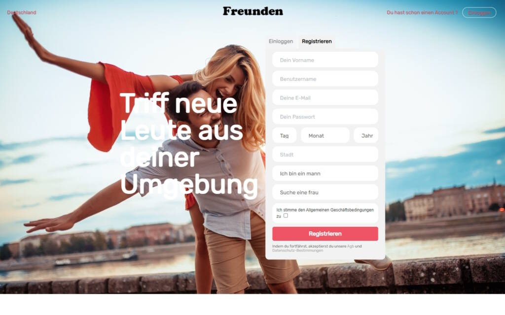 Freunden.org Startseite Testbericht