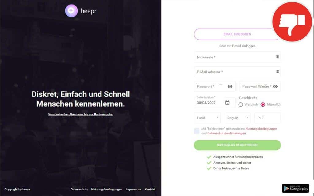 Beepr.de Erfahrungen Abzocke