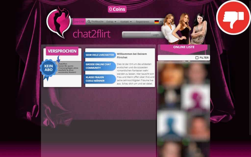 Testbericht Chat2Flirt.org Abzocke