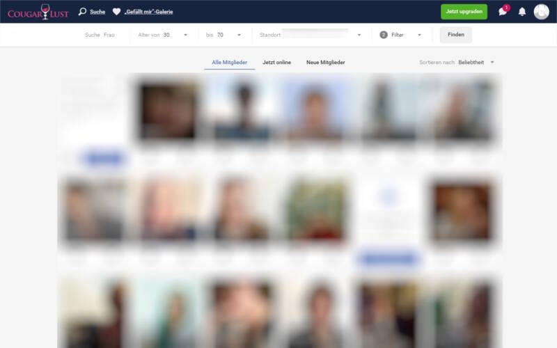 CougarLust.com Mitgliederbereich