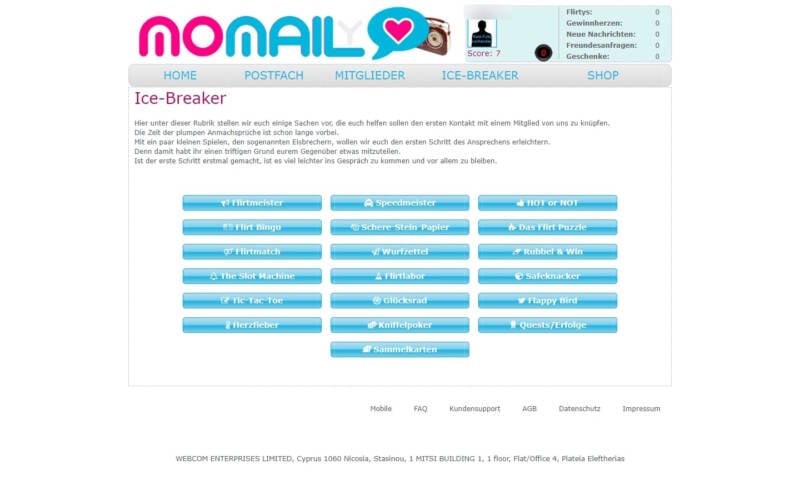 MoMaily.de Besondere Features