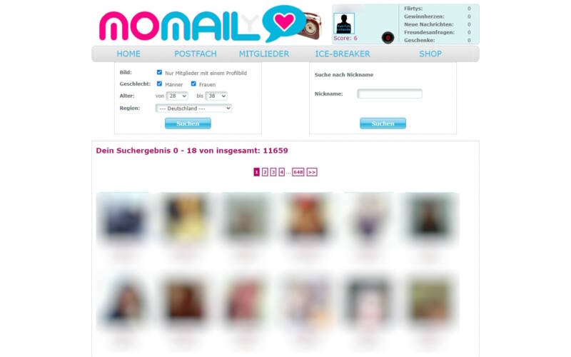 MoMaily.de Mitgliederbereich