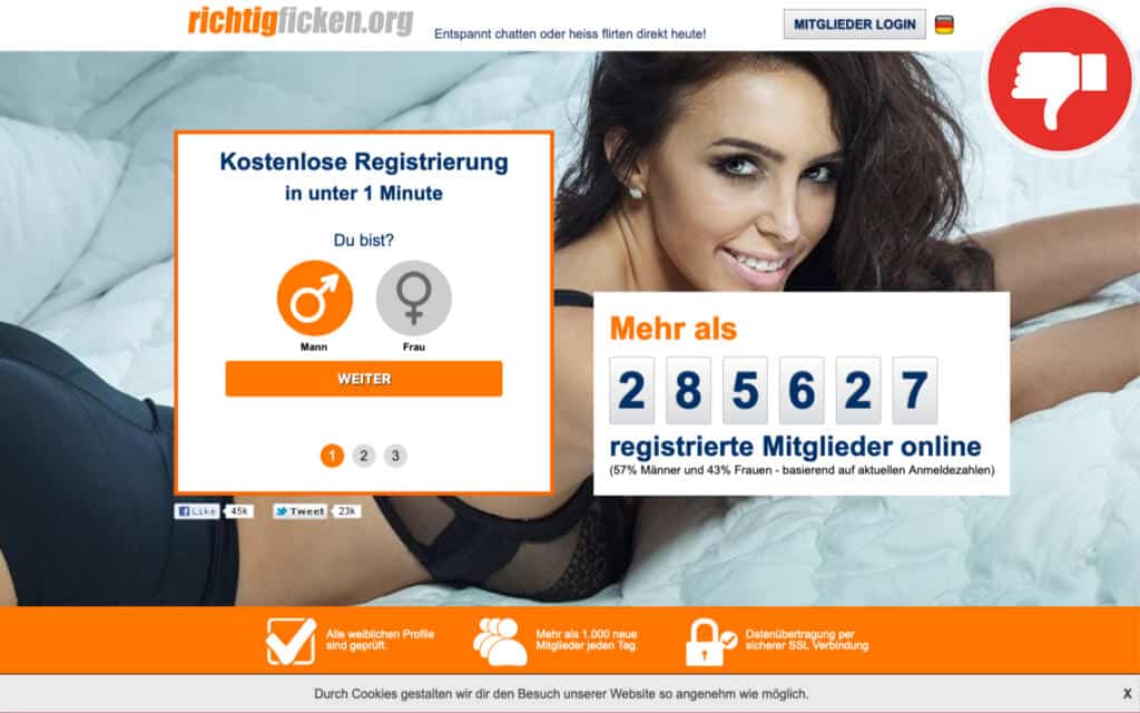RichtigFicken.org Erfahrungen Abzocke