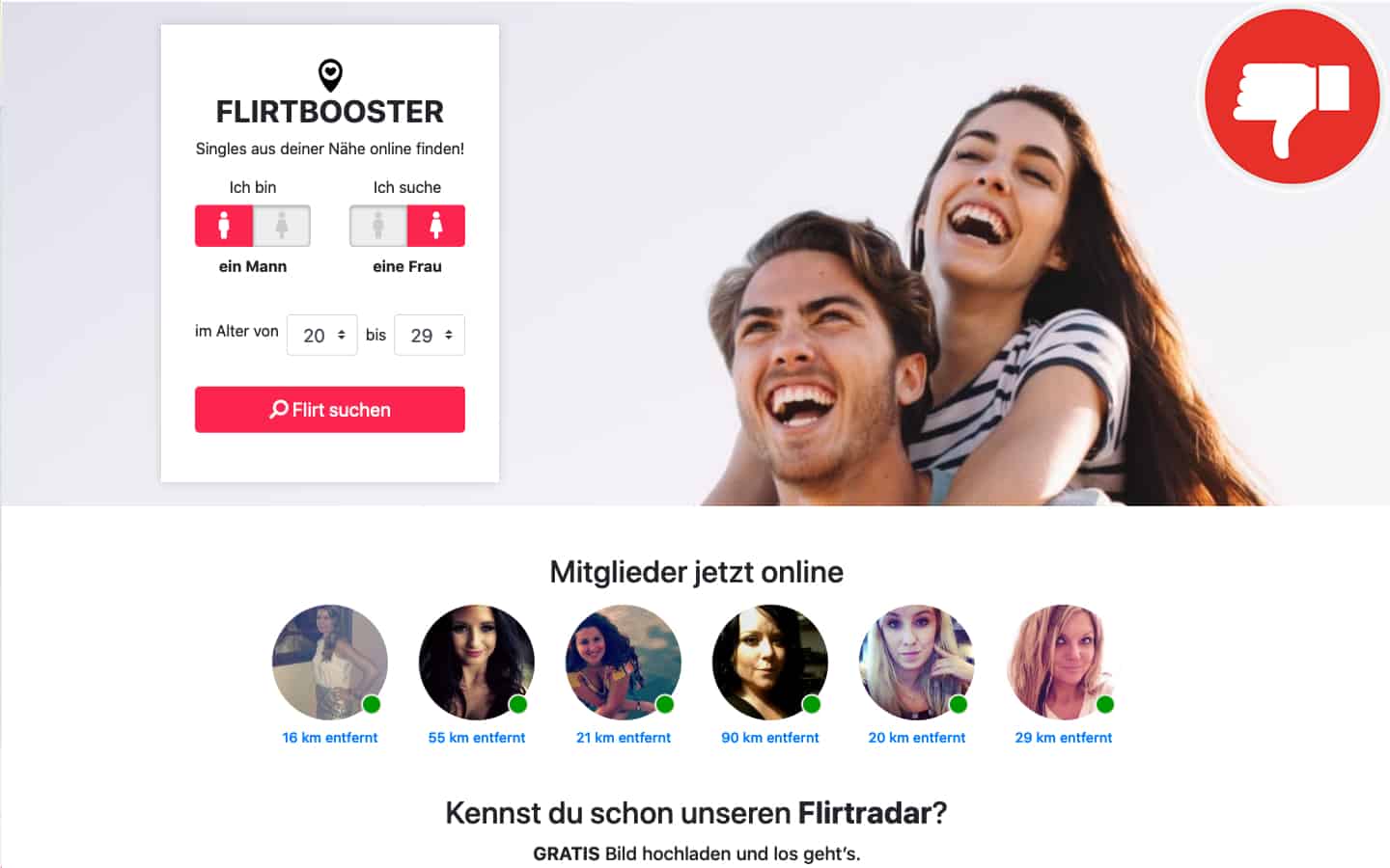Flirtbooster-Singles.com Erfahrungen Abzocke