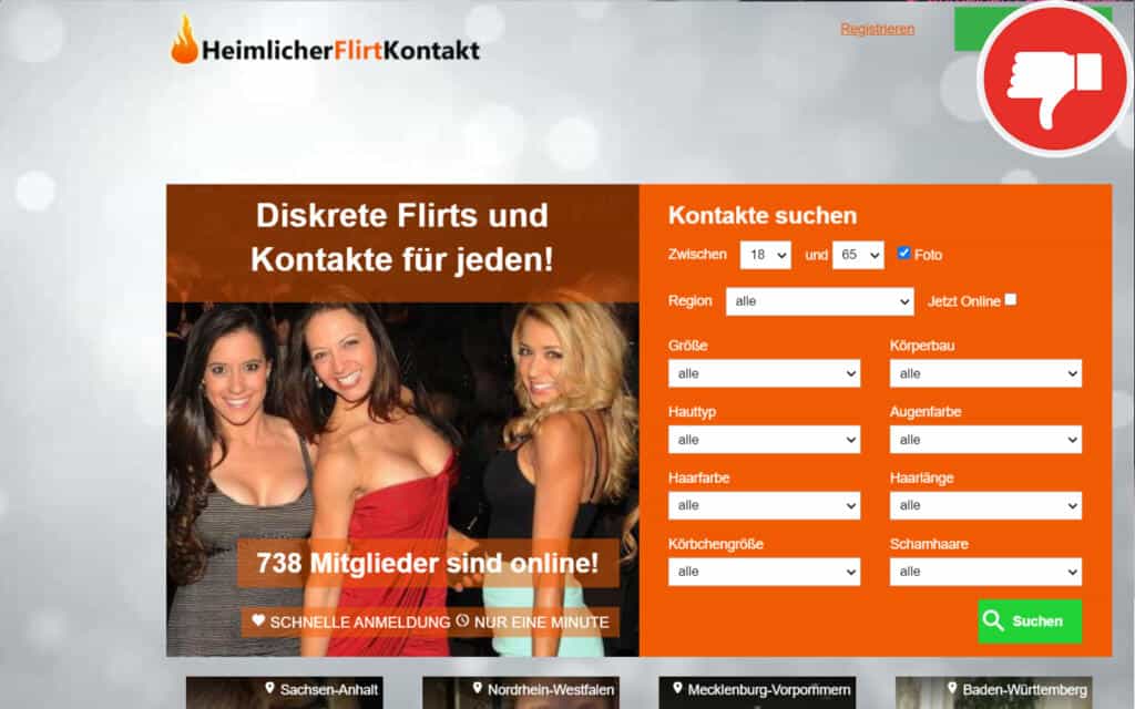 HeimlicherFlirtKontakt.com Erfahrungen Abzocke