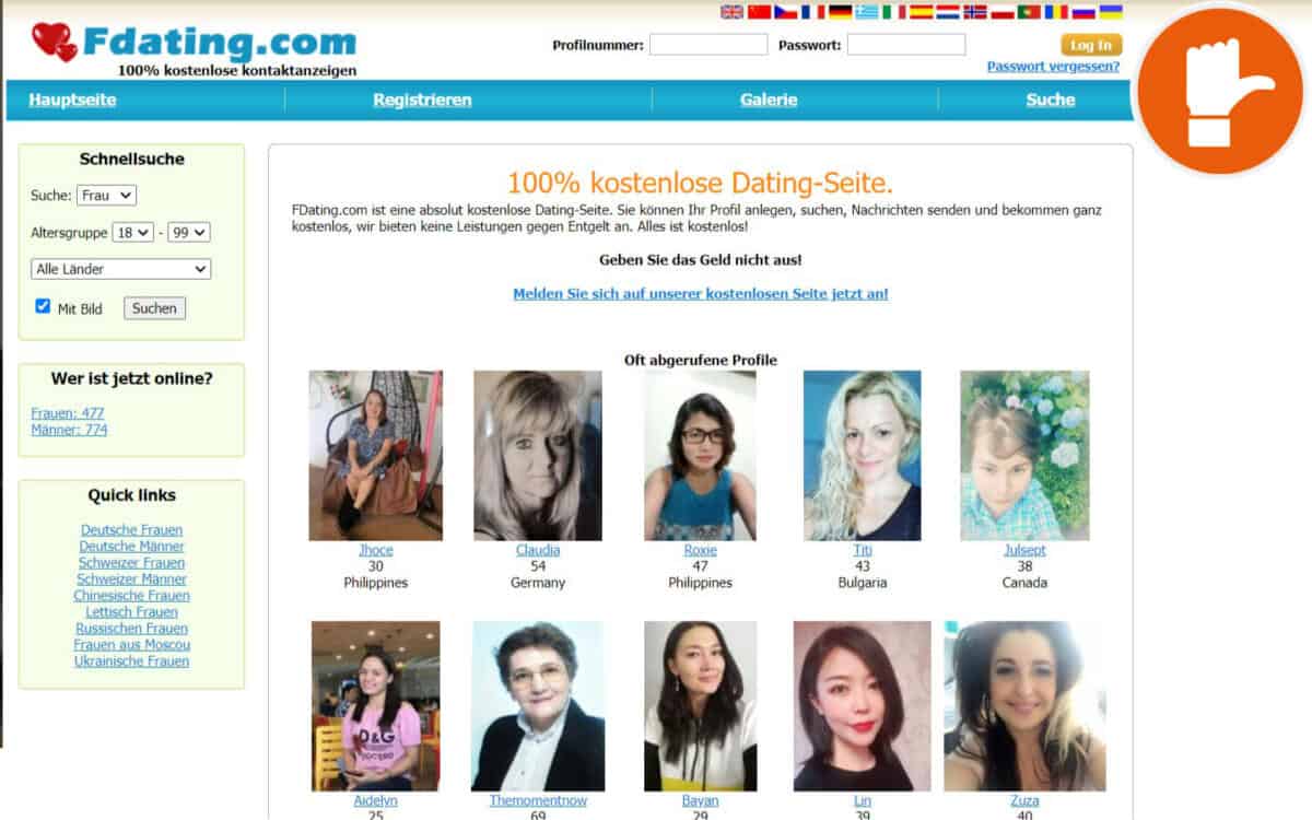 online dating gegenteil