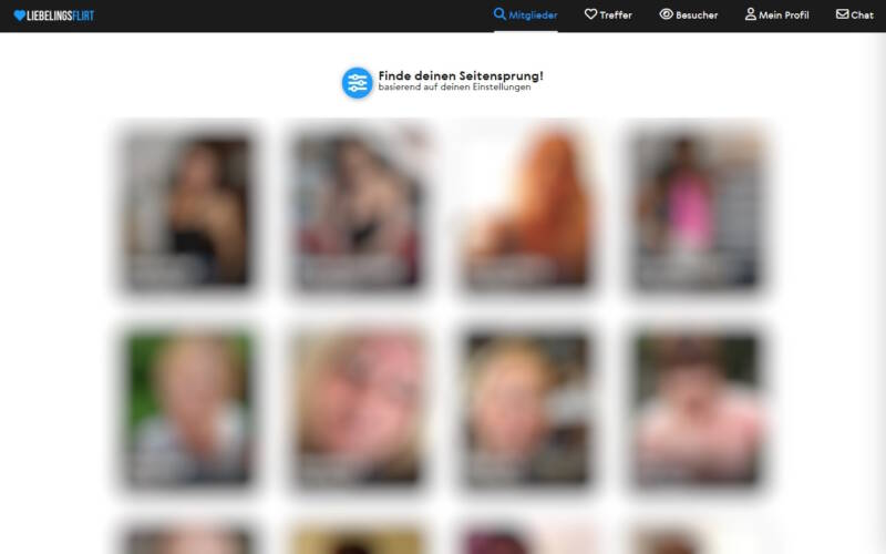 LieblingsFlirt.com Mitgliederbereich