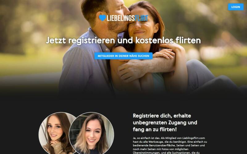 LieblingsFlirt.com Startseite Testbericht