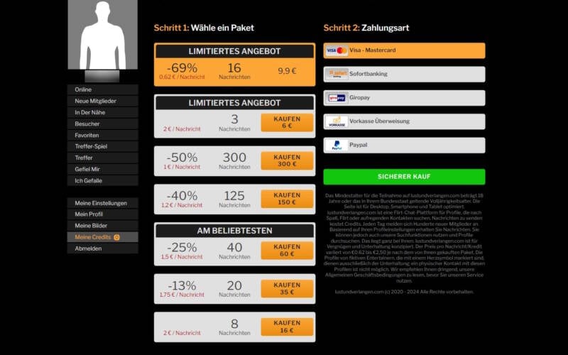 LustUndVerlangen.com Kosten
