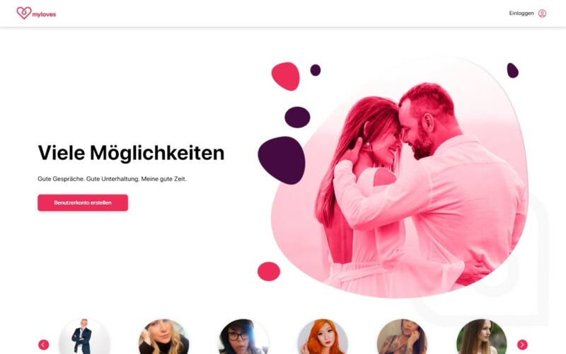 MyLoves.com Startseite Testbericht