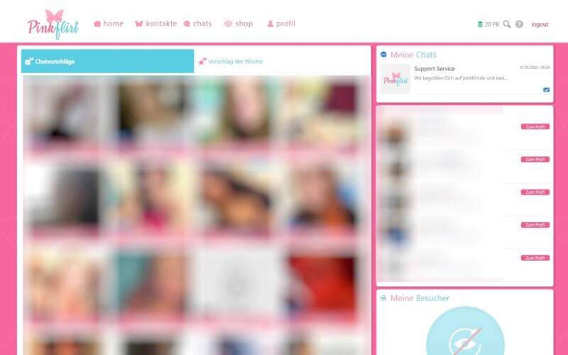 PinkFlirt.de Mitgliederbereich