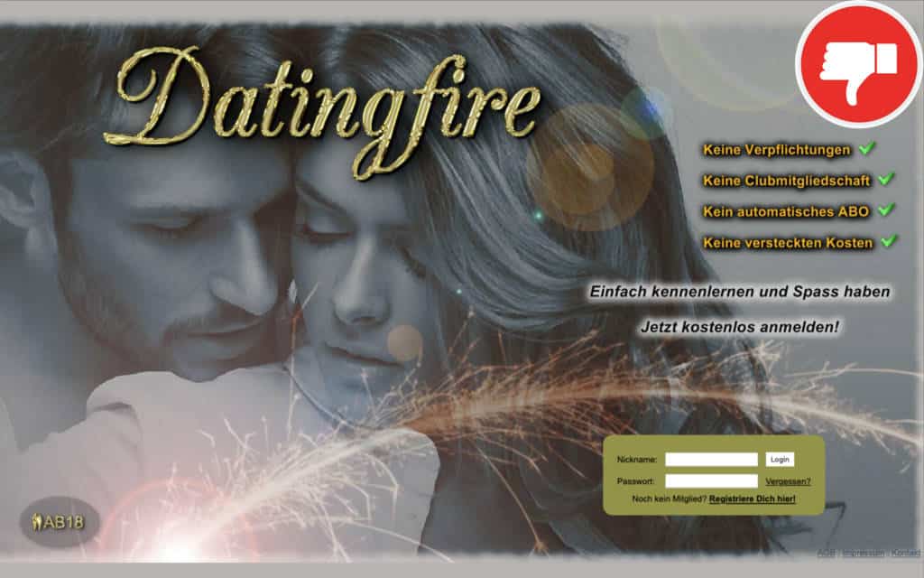 Testbericht DatingFire.de Abzocke