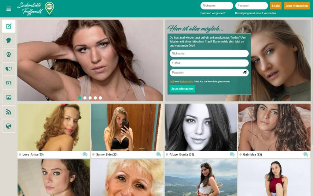 SexkontakteTreffpunkt.com Startseite Testbericht