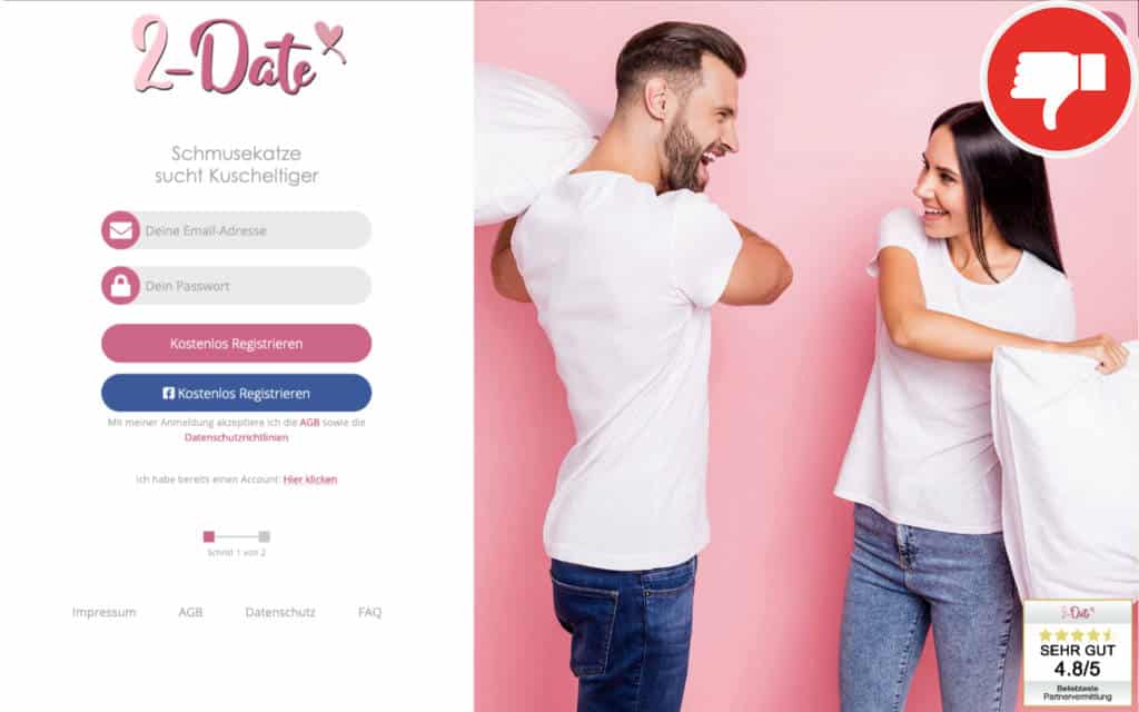 Testbericht 2-Date.de Abzocke