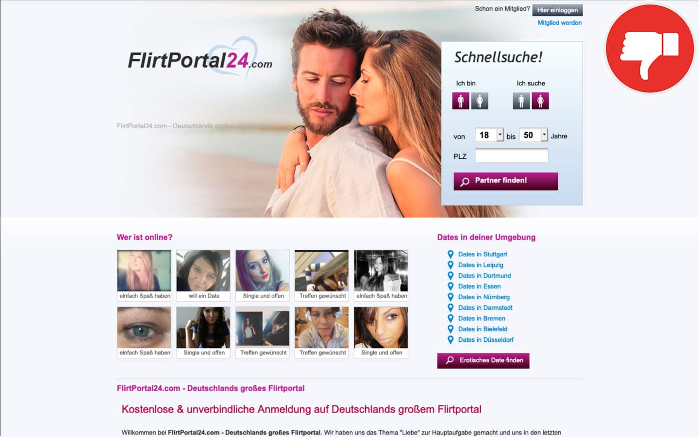 FlirtPortal24.com Erfahrungen Abzocke
