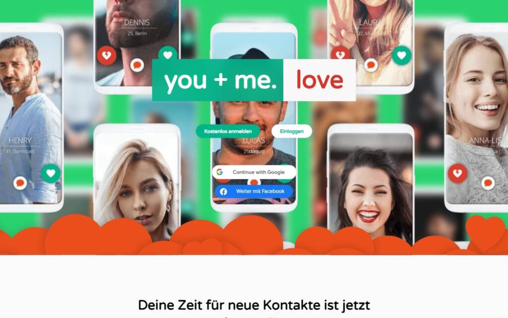 YooMee.love Startseite Testbericht