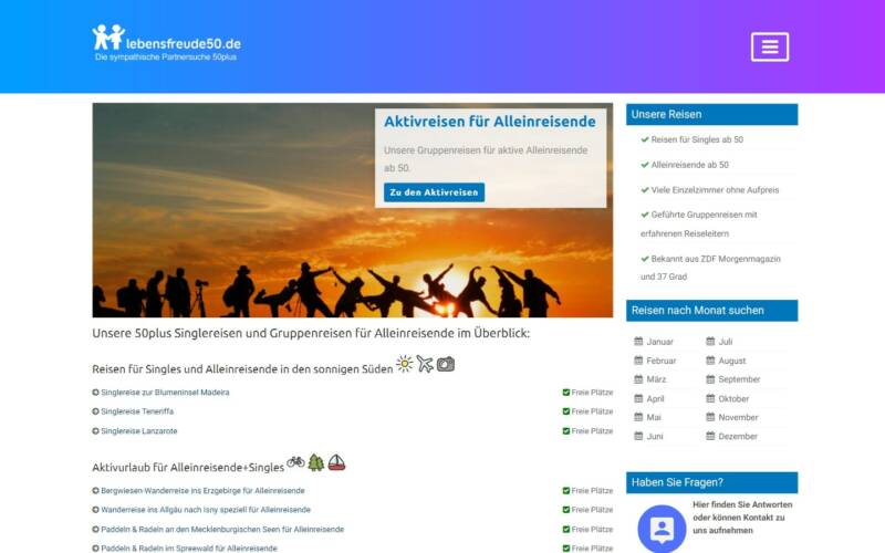 Lebensfreude50.de Besondere Funktion