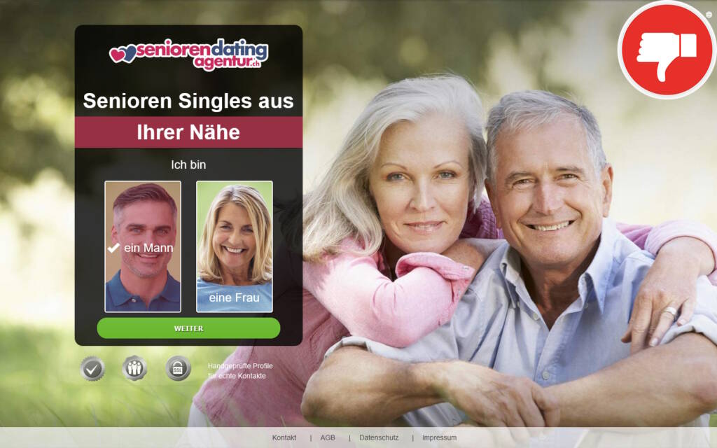 Testbericht SeniorenDatingAgentur.ch Abzocke