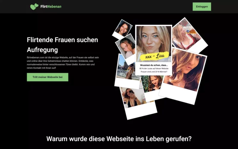 Testbericht FlirtNebenan.com Startseite