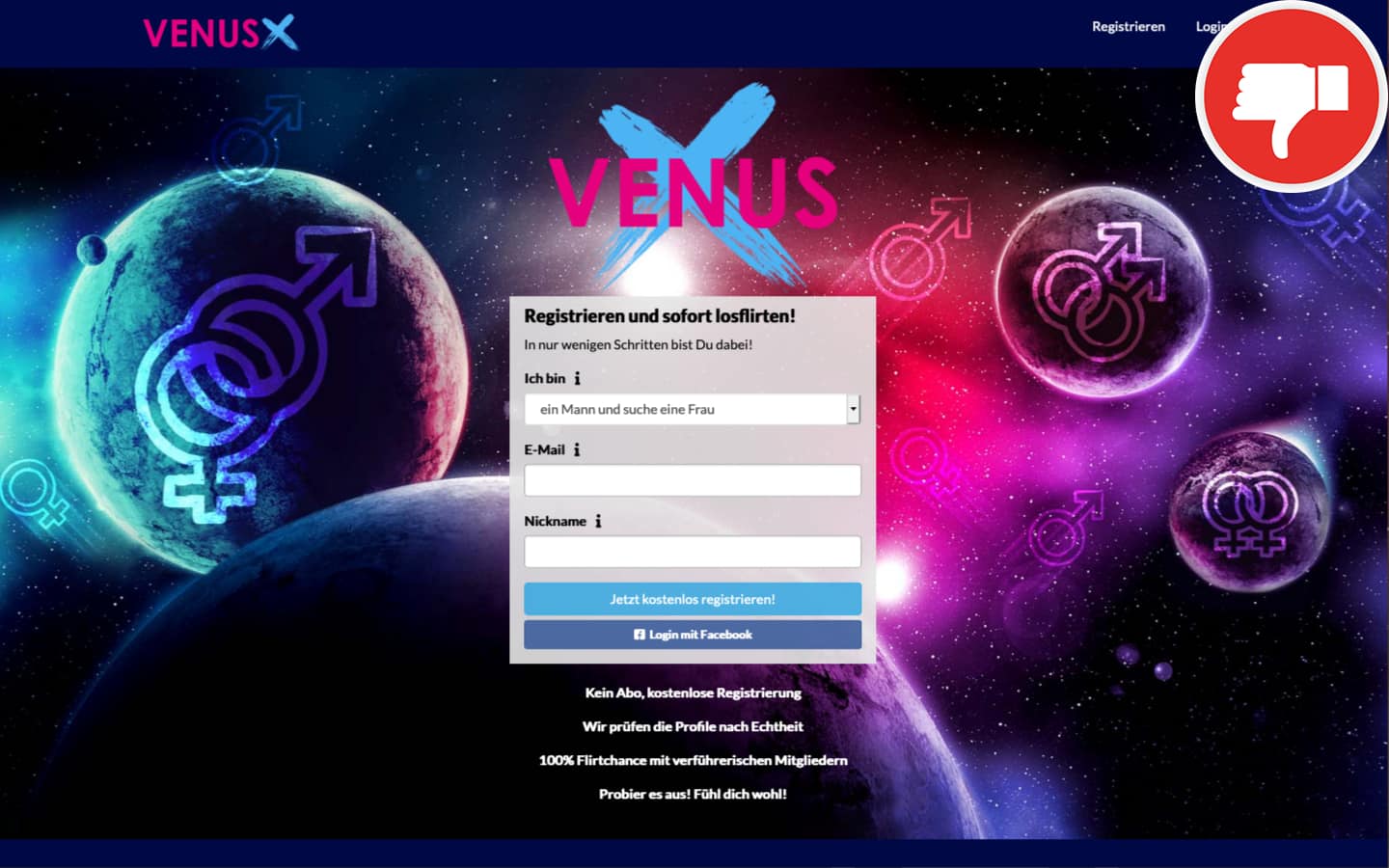 VenusX.de Erfahrungen Abzocke