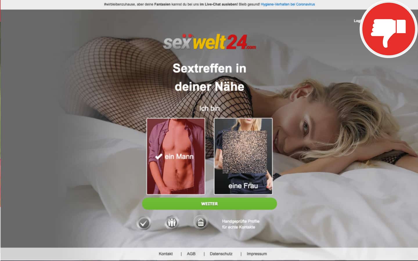 Sexwelt-24.com Erfahrungen Abzocke