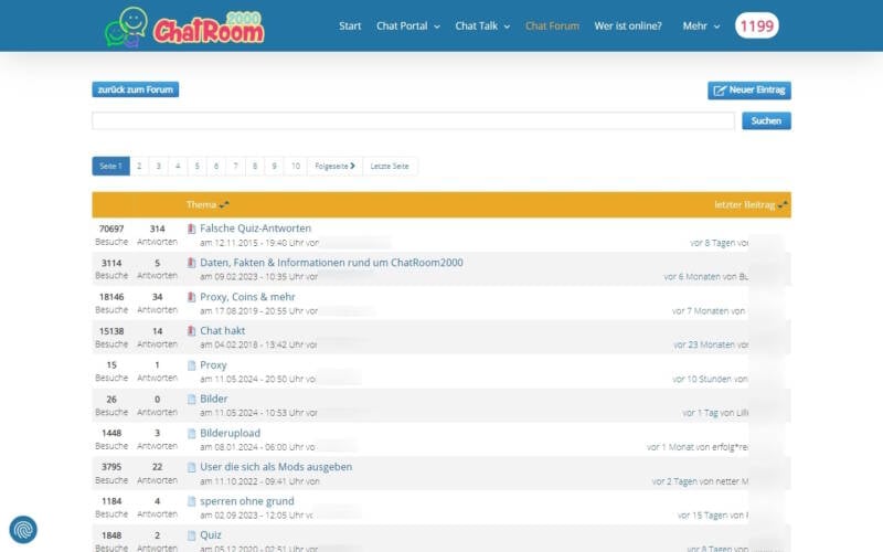 ChatRoom2000.de Besondere Funktion
