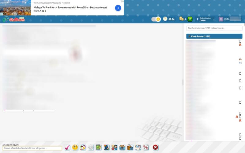 ChatRoom2000.de Mitgliederbereich