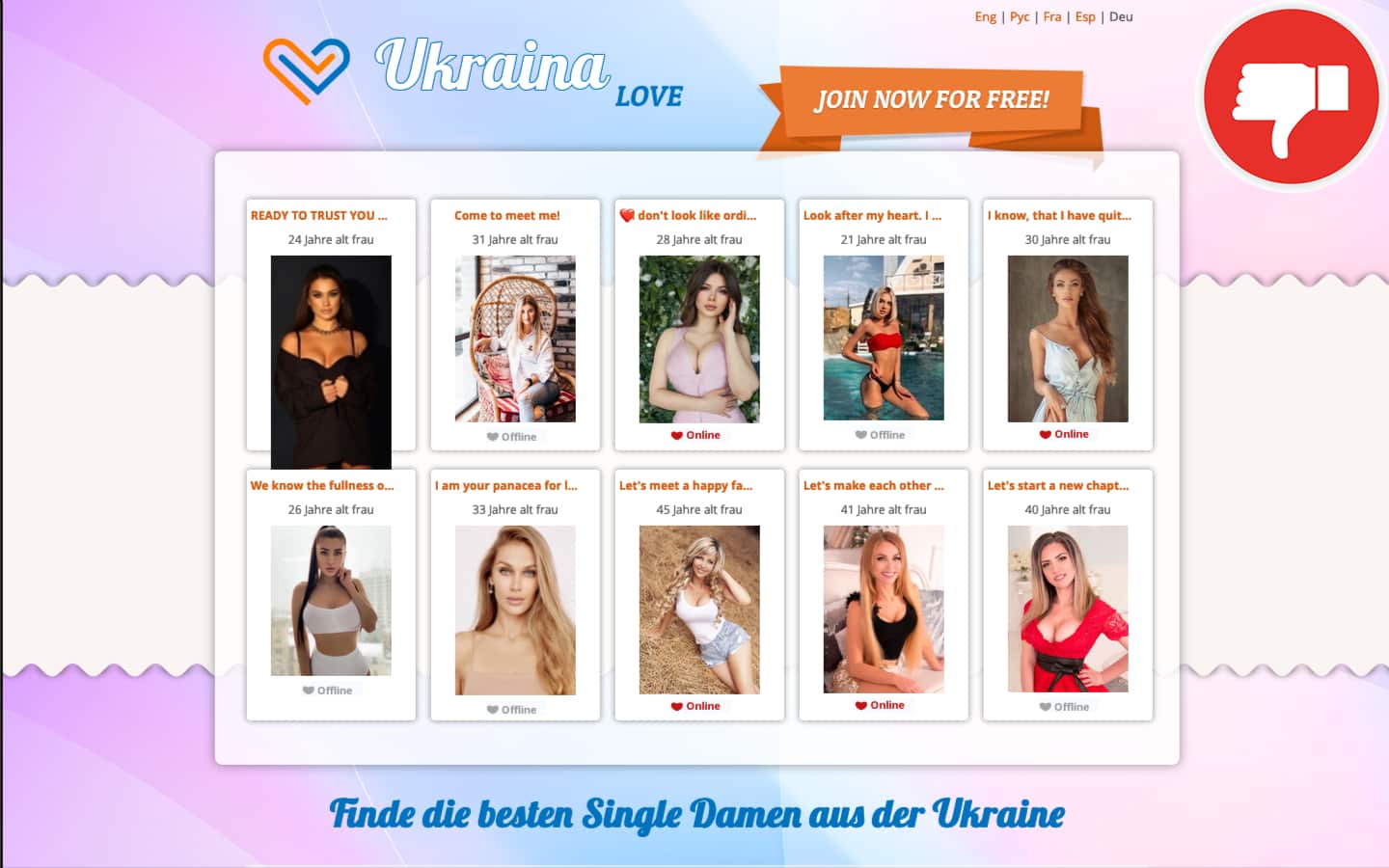 Ukraina-Love.com Erfahrungen Abzocke