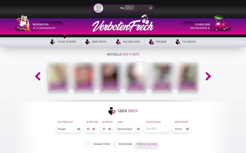 VerbotenFrech.de Mitgliederbereich