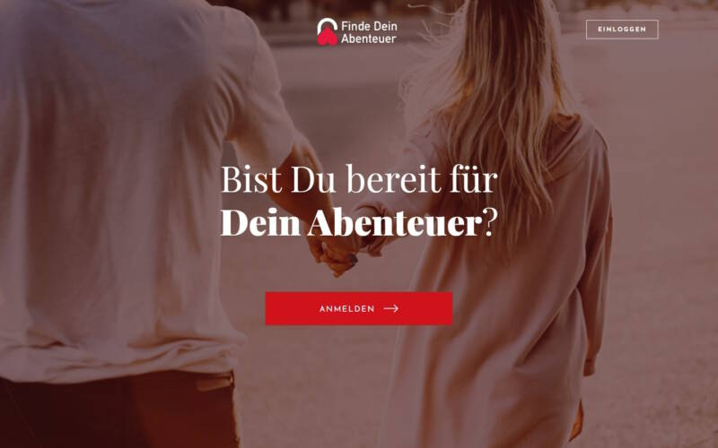FindeDeinAbenteuer.de Startseite Testbericht