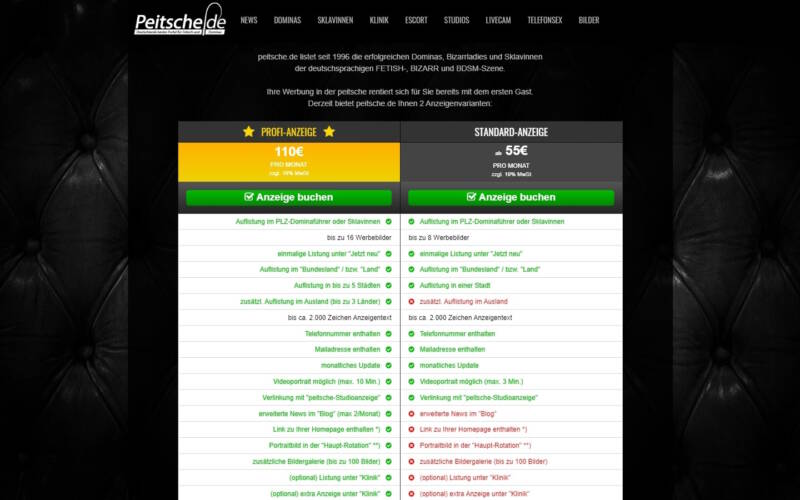 Peitsche.de Kosten