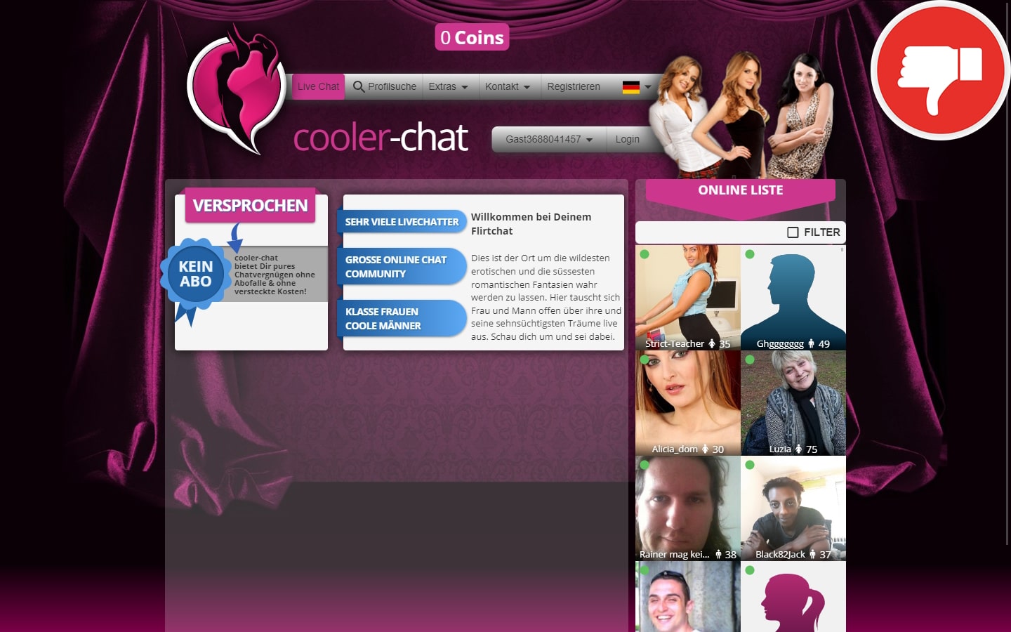 Testbericht Cooler-Chat.com Abzocke