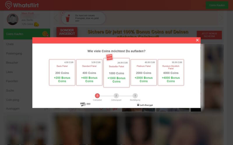 WhatsFlirt.com Kosten