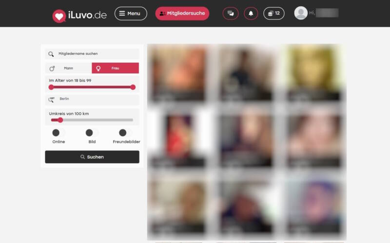 iLuvo.de Mitgliederbereich