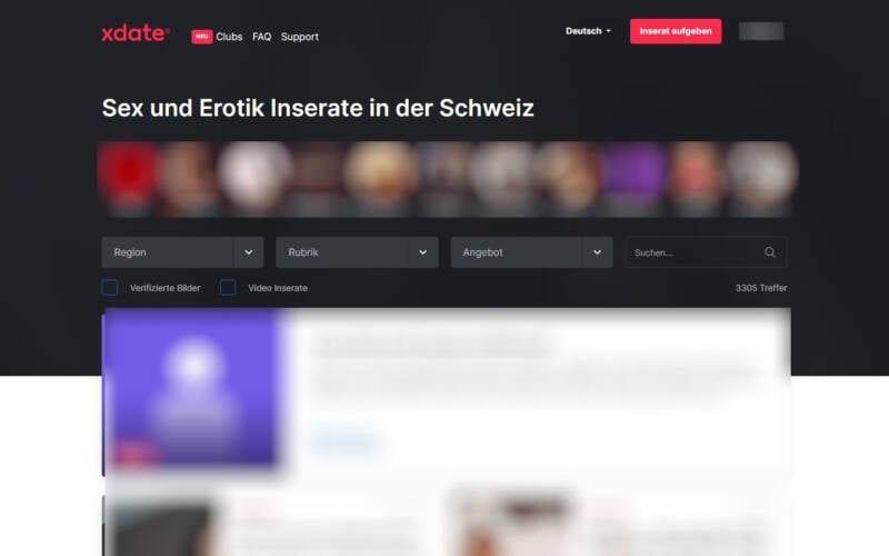 xDate.ch Mitgliederbereich