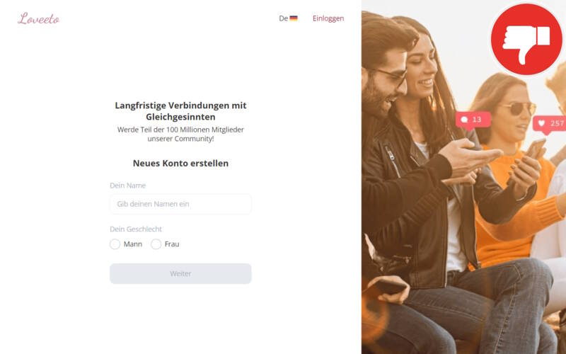 Testbericht Loveeto.com Abzocke