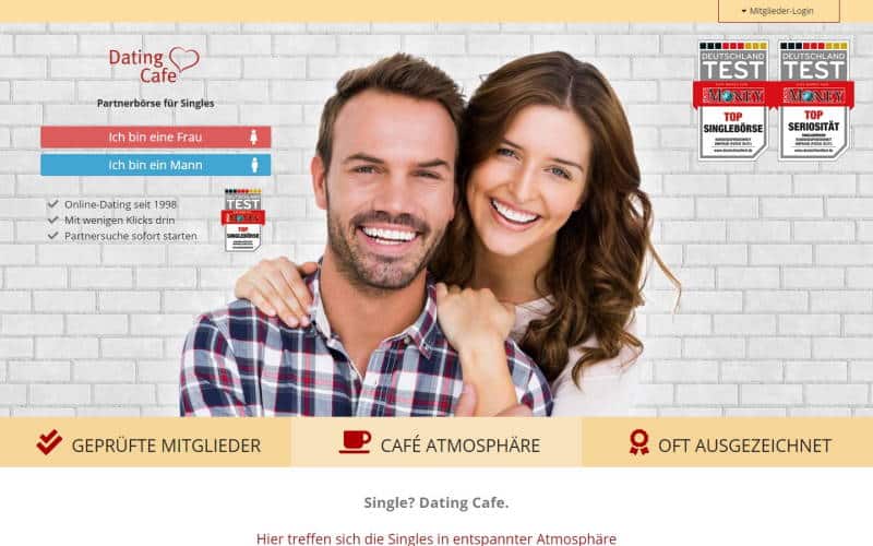 Screenshot von DatingCafe Singlebörse