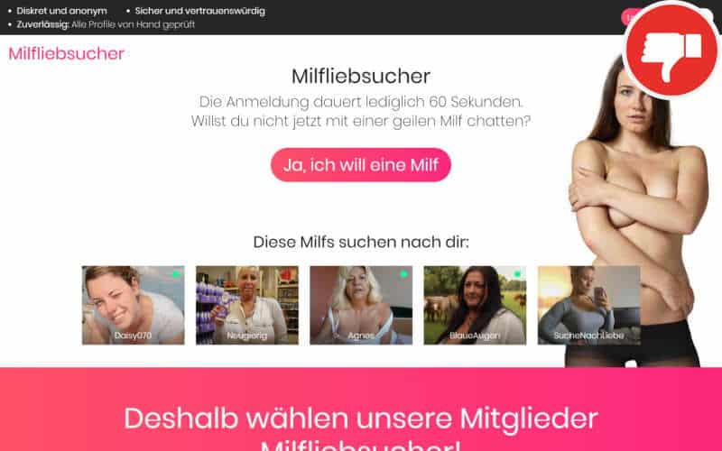 Testbericht MilfLiebSucher.com Fake Chat Abzocke