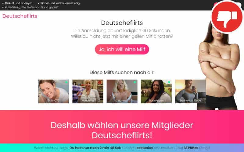 Testbericht DeutscheFlirts.com Abzocke