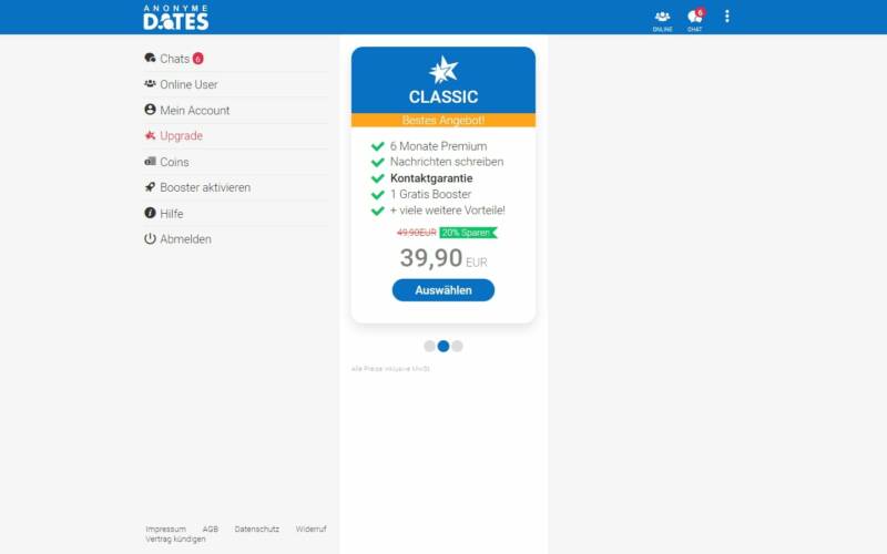 Testbericht AnonymeDates.com Kosten