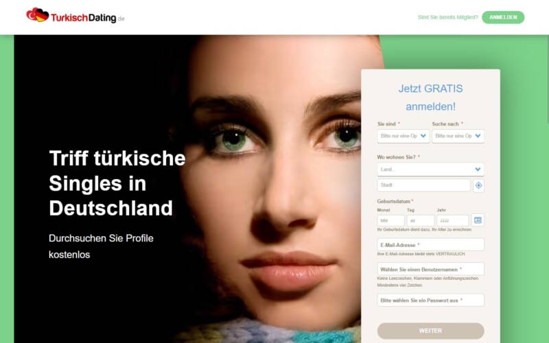 TurkischDating.de Startseite Testbericht