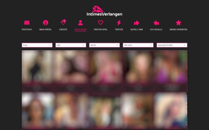 IntimesVerlangen.com Mitgliederbereich